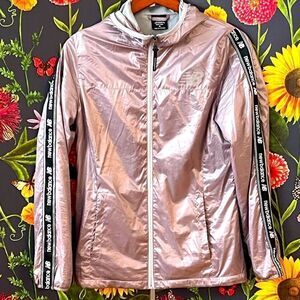 New Balance Satin Windbreaker Jacket Size Medium